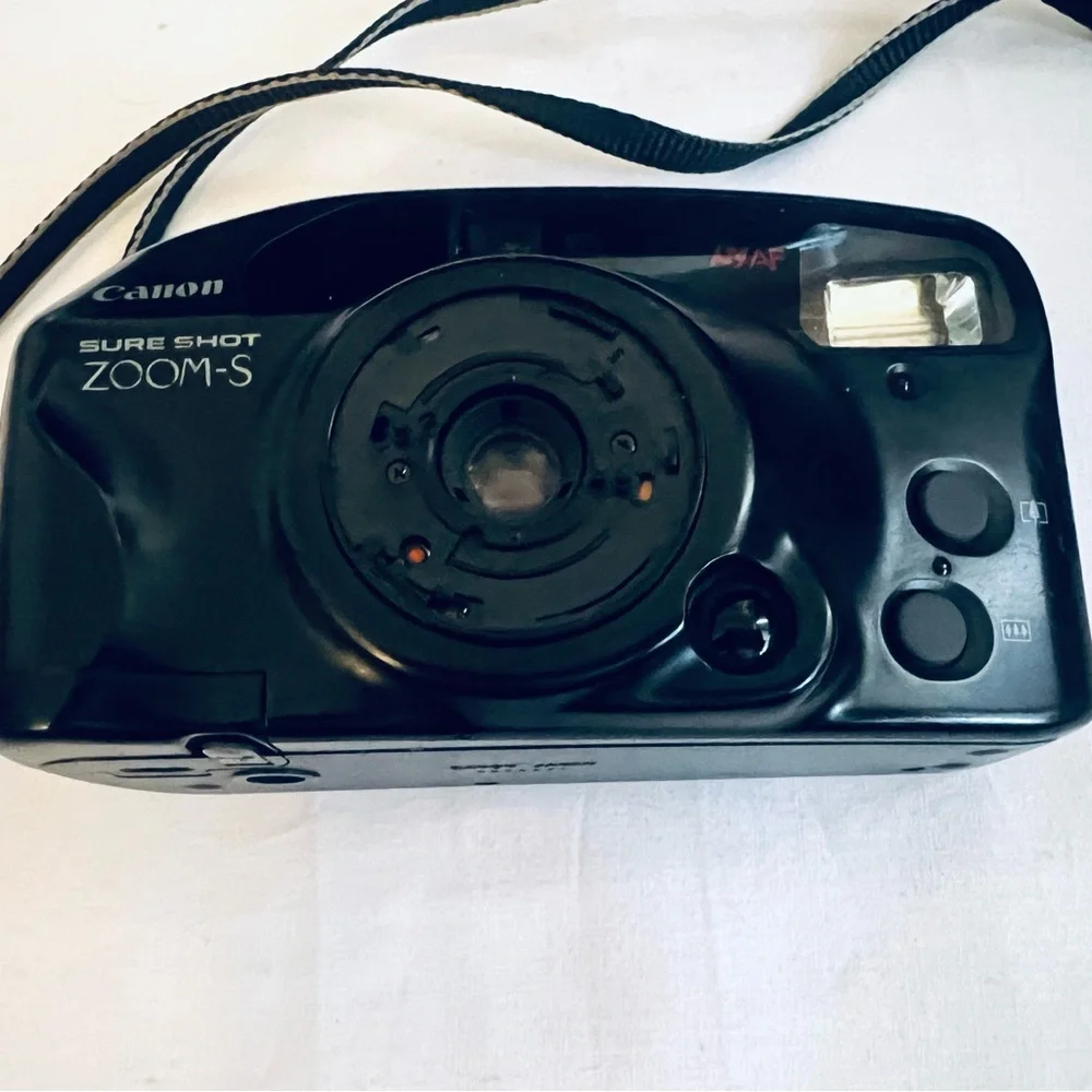 Canon Sure Shot ZOOM-S Black Camera Not Working For Parts Or Repair